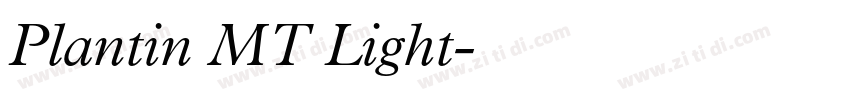 Plantin MT Light字体转换 Plantin MT Light字体转换